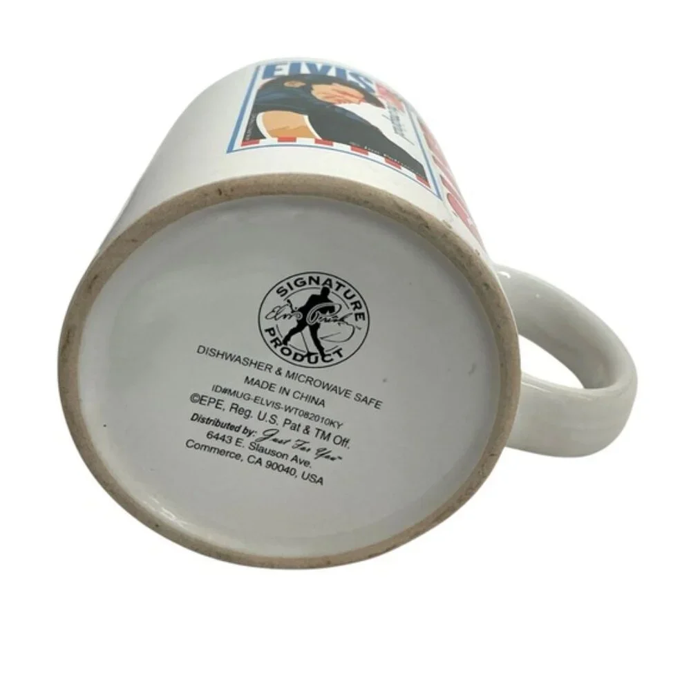 Vintage Elvis Presley Mug with Signature 12 oz Coffee Tea White 2010 Collectible - Picture 10 of 16